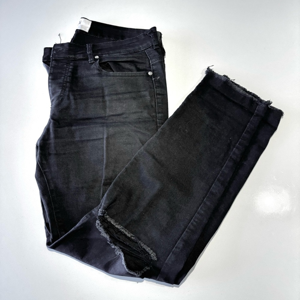 Sixth June Paris Distressed Jeans / Black / 36